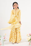 3 Piece Embroidered Cotton Brochia Jacquard Suit