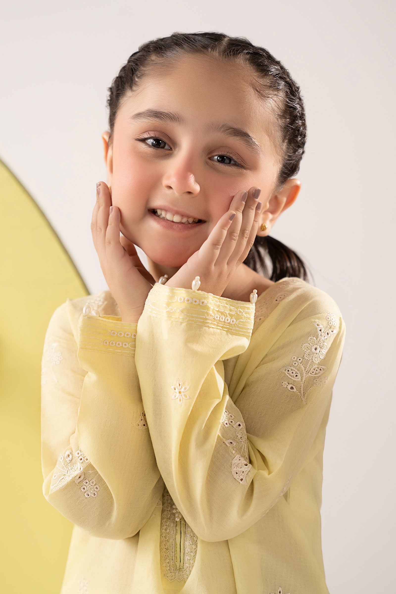 2 Piece Embroidered Dobby Lawn Suit