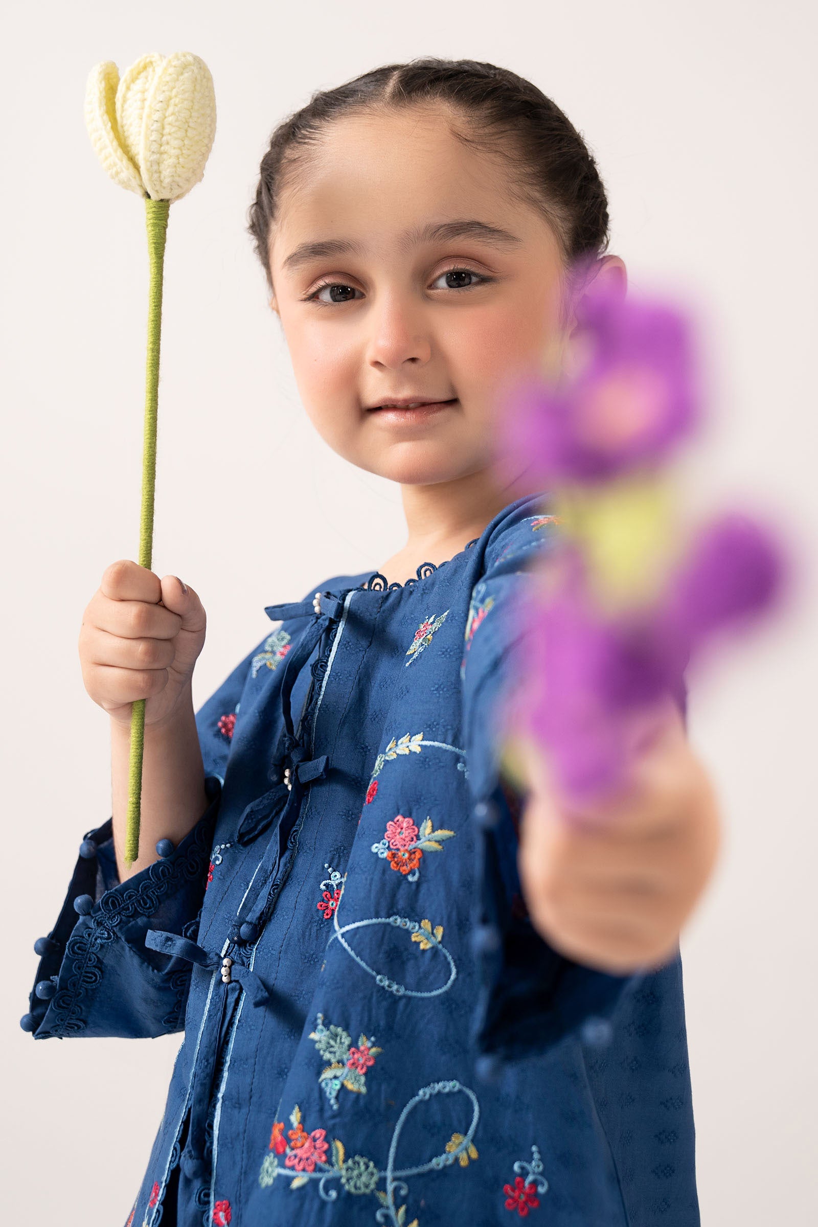 2 Piece Embroidered Dobby Lawn Suit