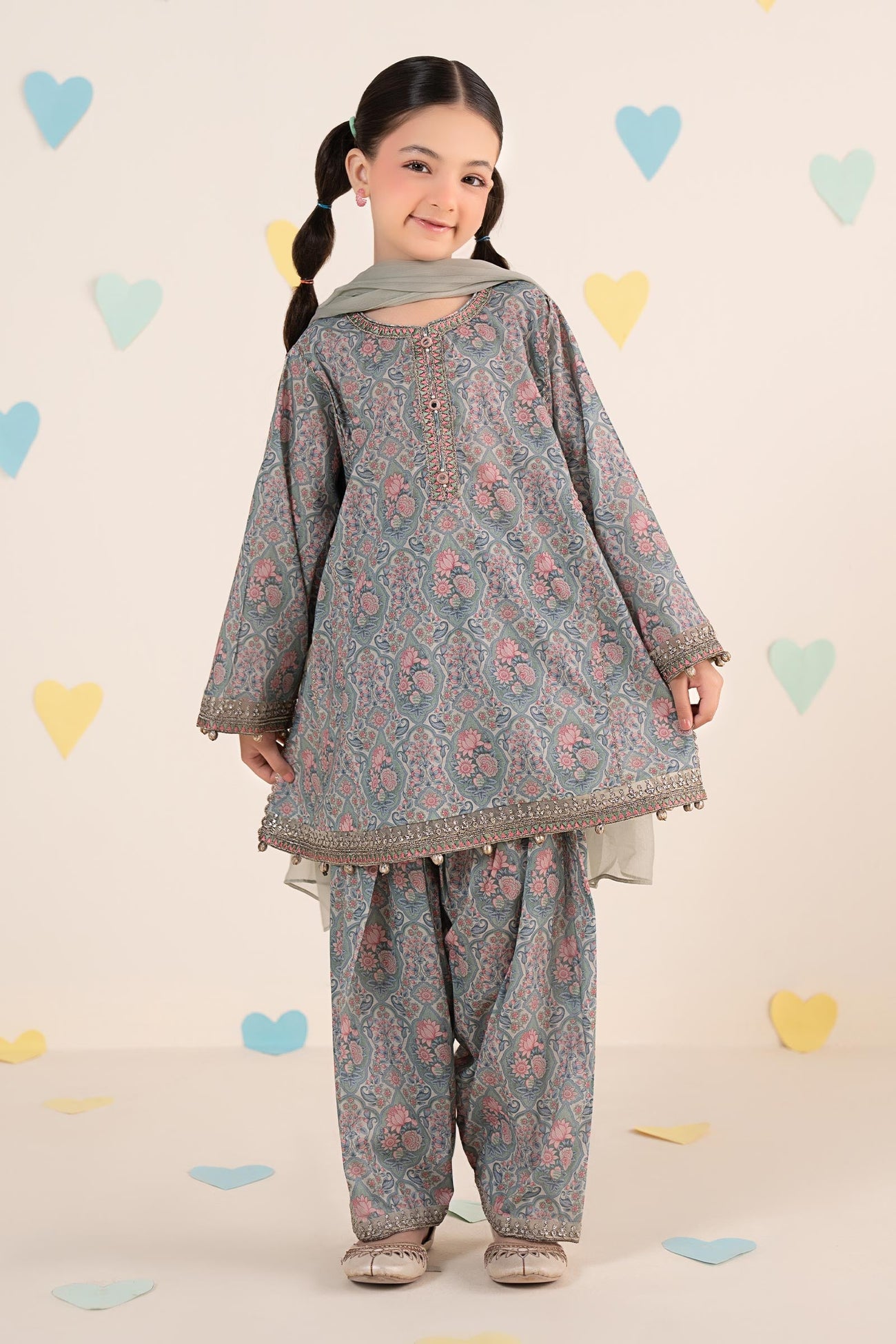 3 Piece Embroidered Lawn Suit