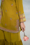 3 Piece Embroidered Dobby Suit