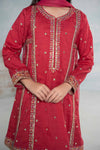 3 Piece Embroidered Dobby Suit