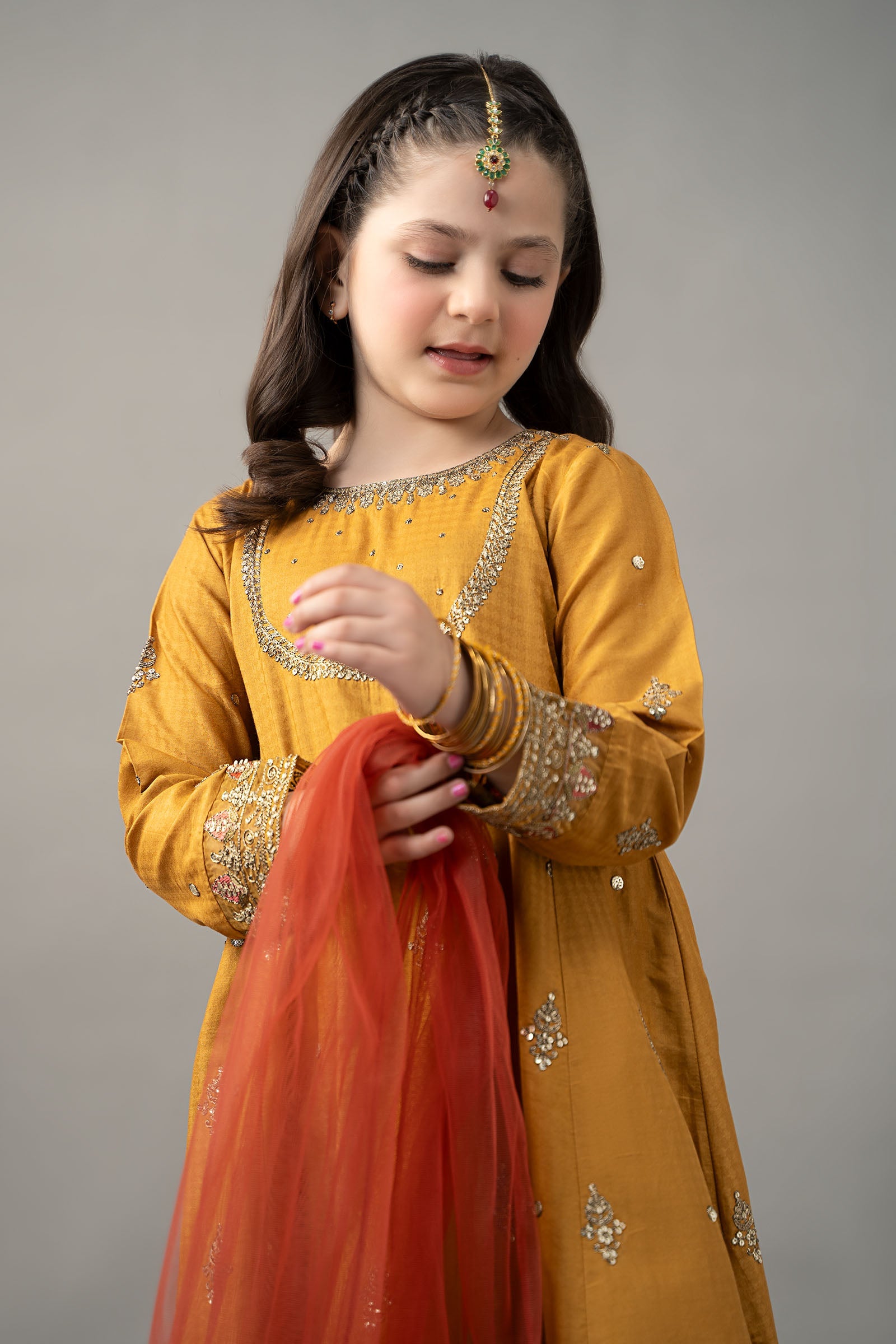 3 Piece Embroidered Dobby Lawn Suit
