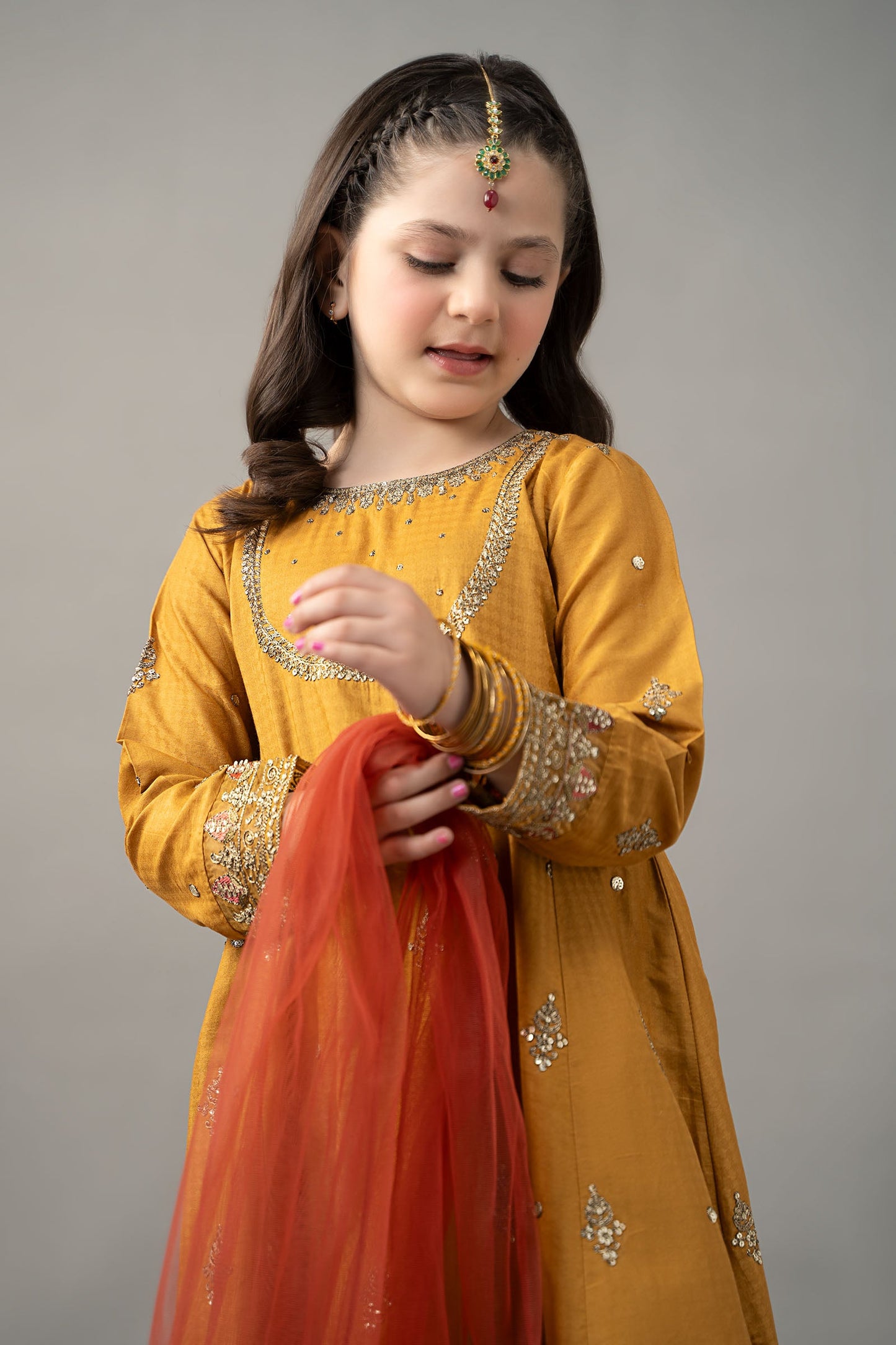 3 Piece Embroidered Dobby Lawn Suit