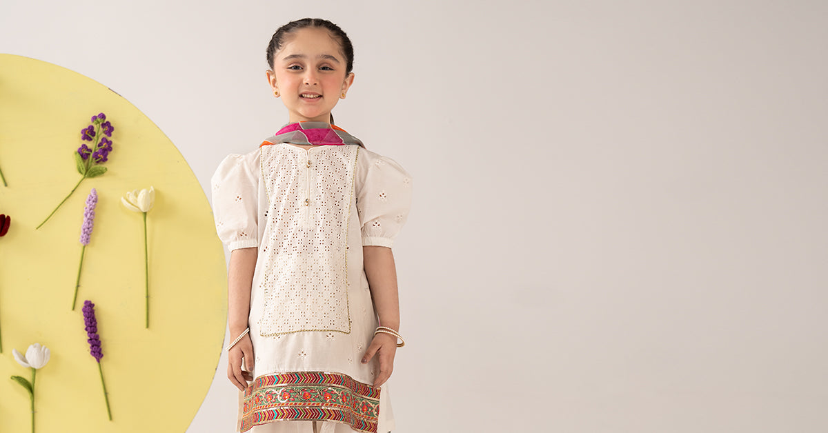 3 Piece Dyed Cambric Suit