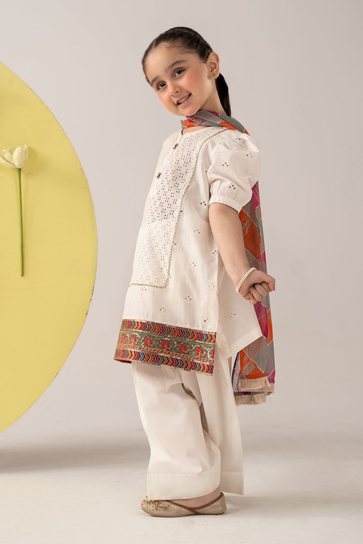 3 Piece Dyed Cambric Suit