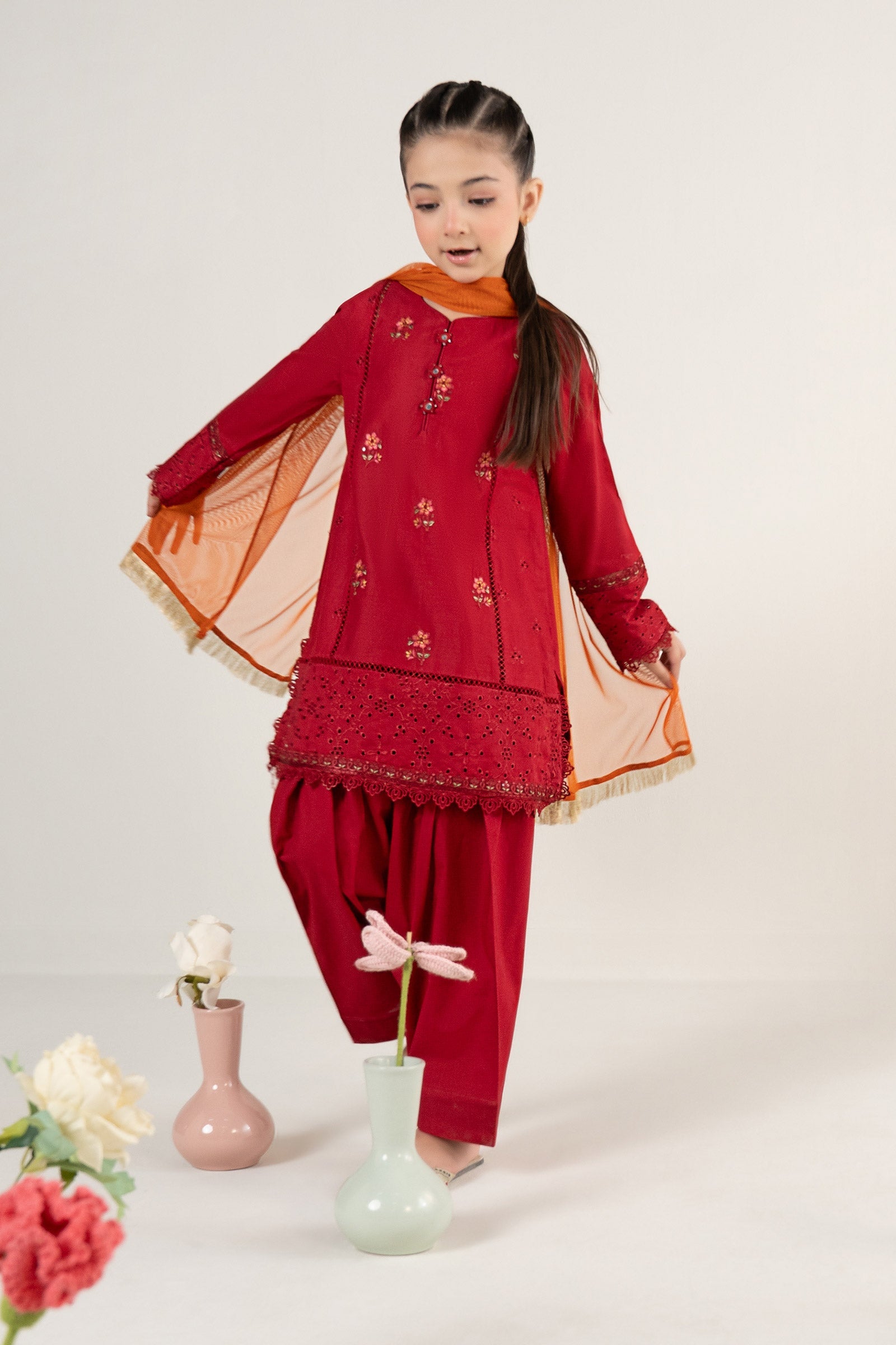 3 Piece Embroidered Lawn Suit
