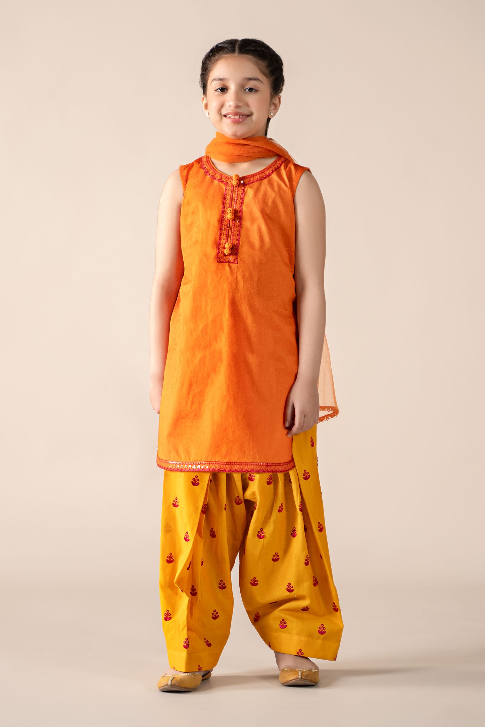 3 Piece Embroidered Dobby Lawn Suit