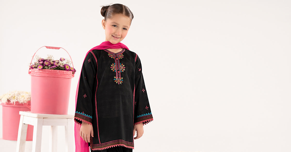 3 Piece Embroidered Cotton Suit