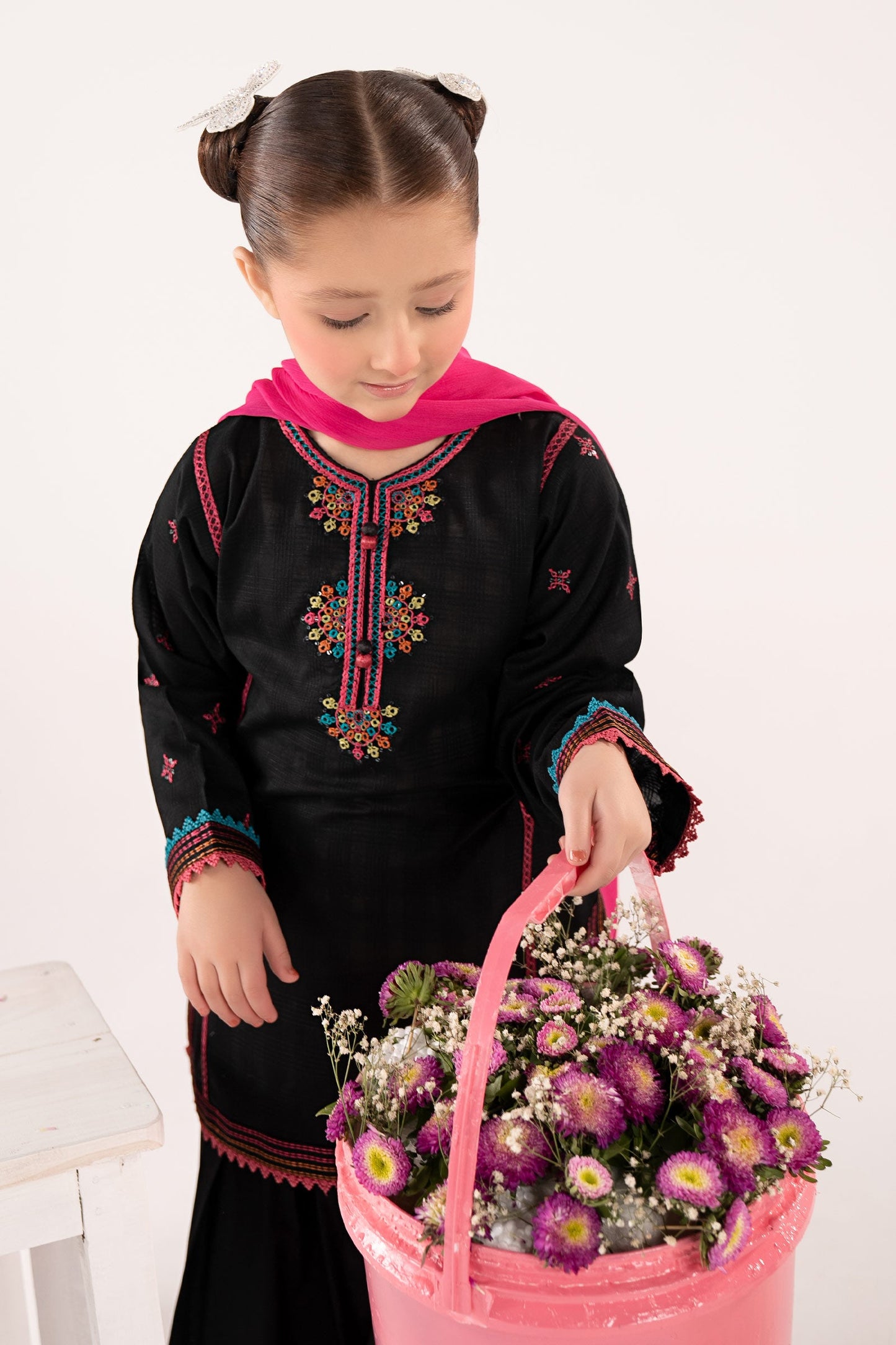 3 Piece Embroidered Cotton Suit