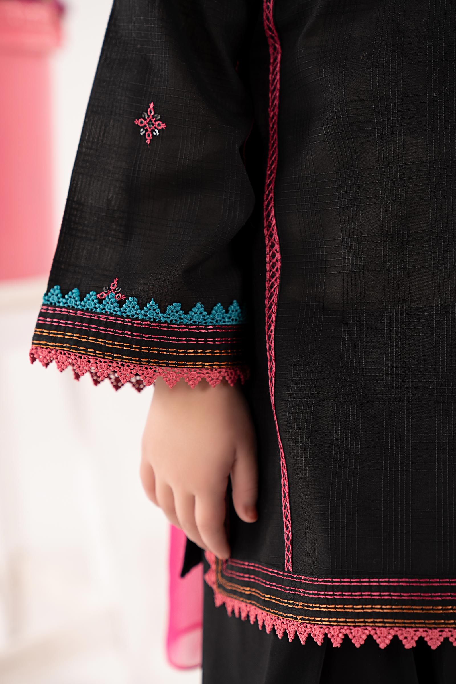 3 Piece Embroidered Cotton Suit