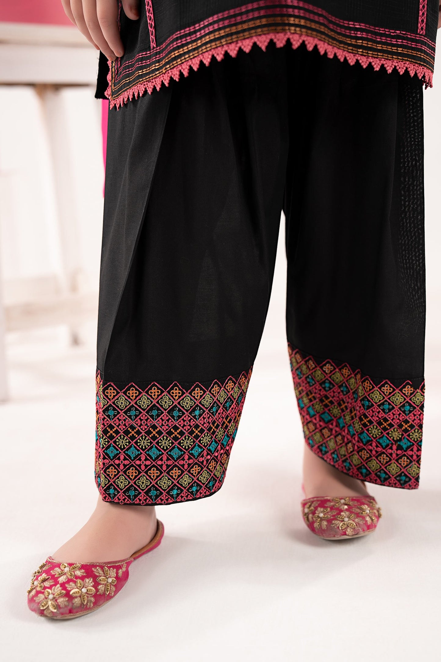 3 Piece Embroidered Cotton Suit