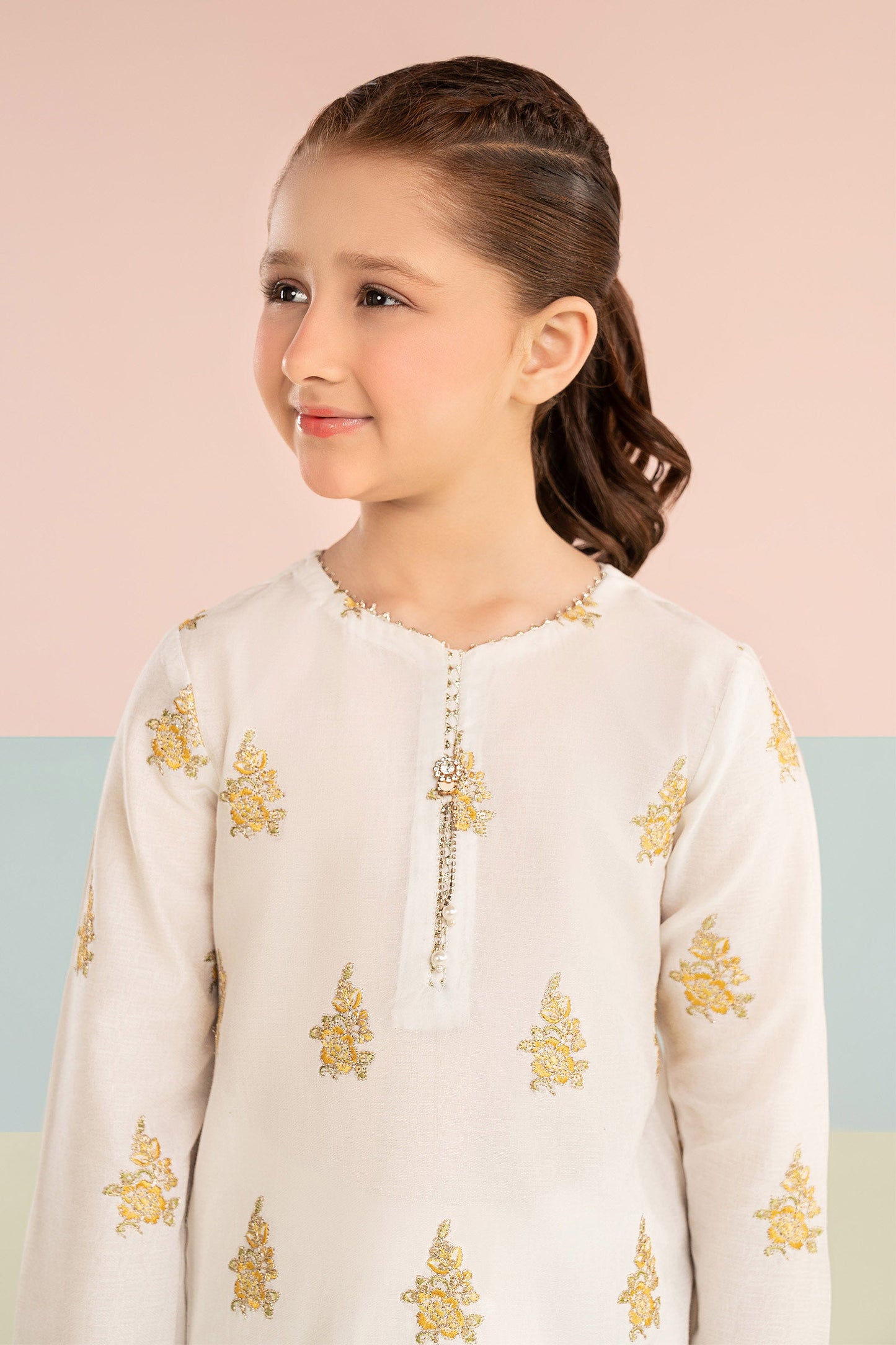 3 Piece Embroidered Dobby Lawn Suit