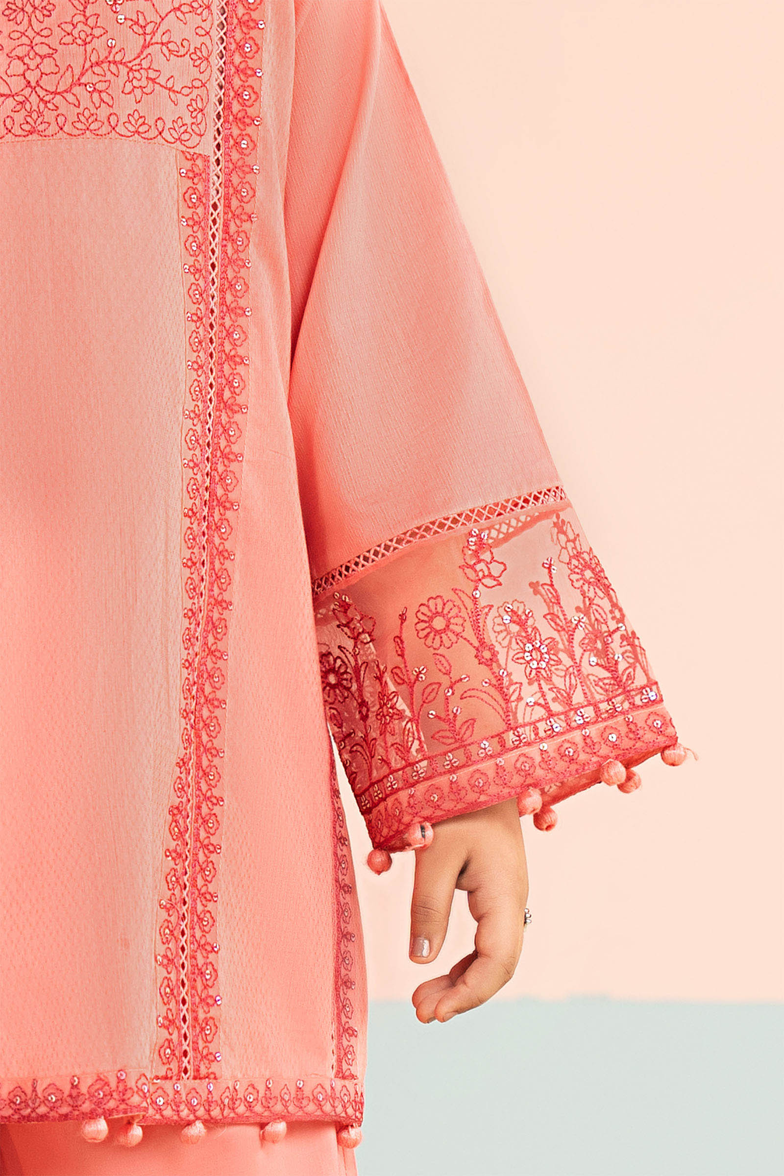 3 Piece Embroidered Dobby Lawn Suit