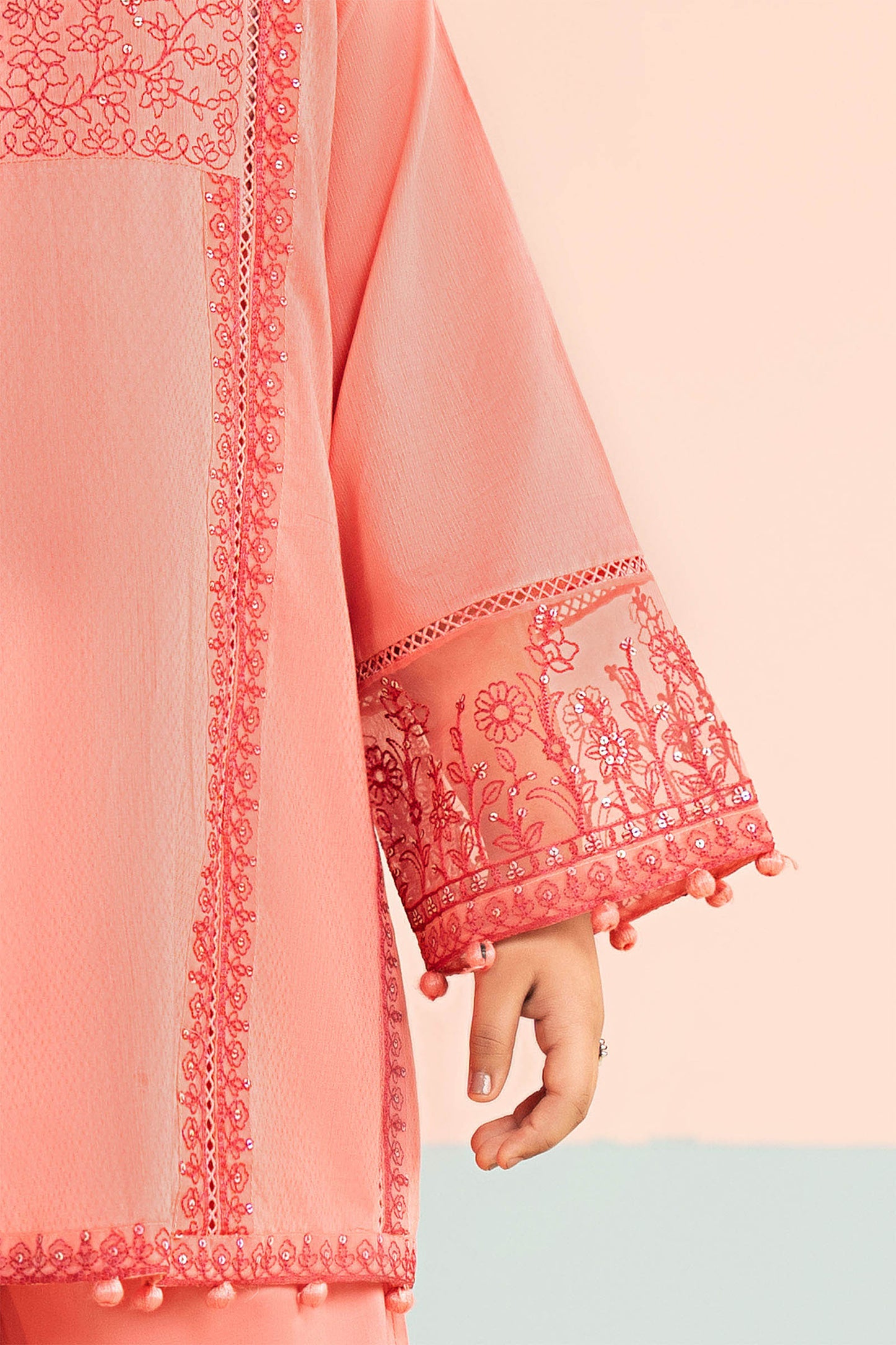 3 Piece Embroidered Dobby Lawn Suit