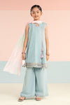 3 Piece Embroidered Paper Cotton Suit