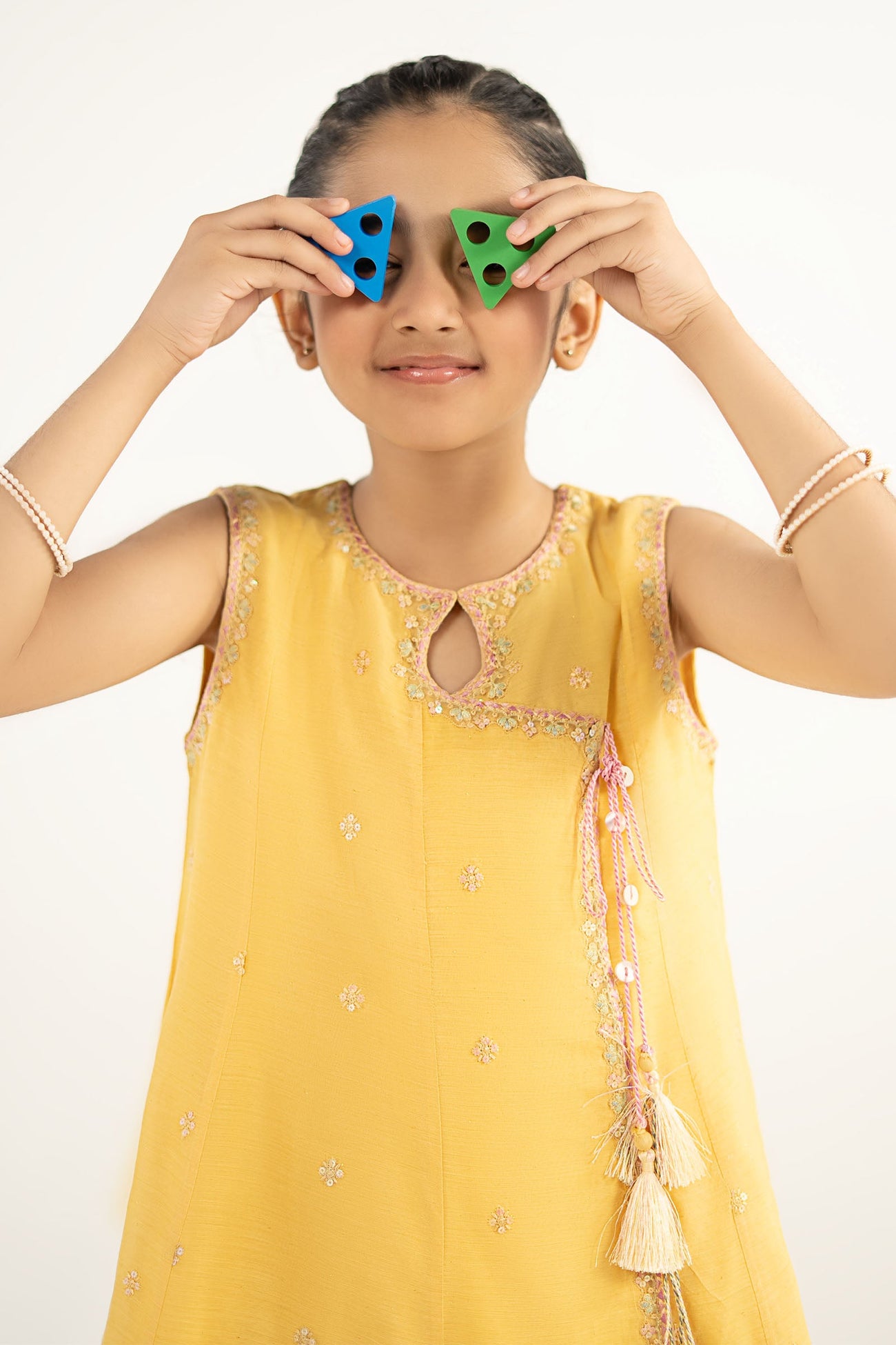 3 Piece Embroidered Paper Cotton Suit