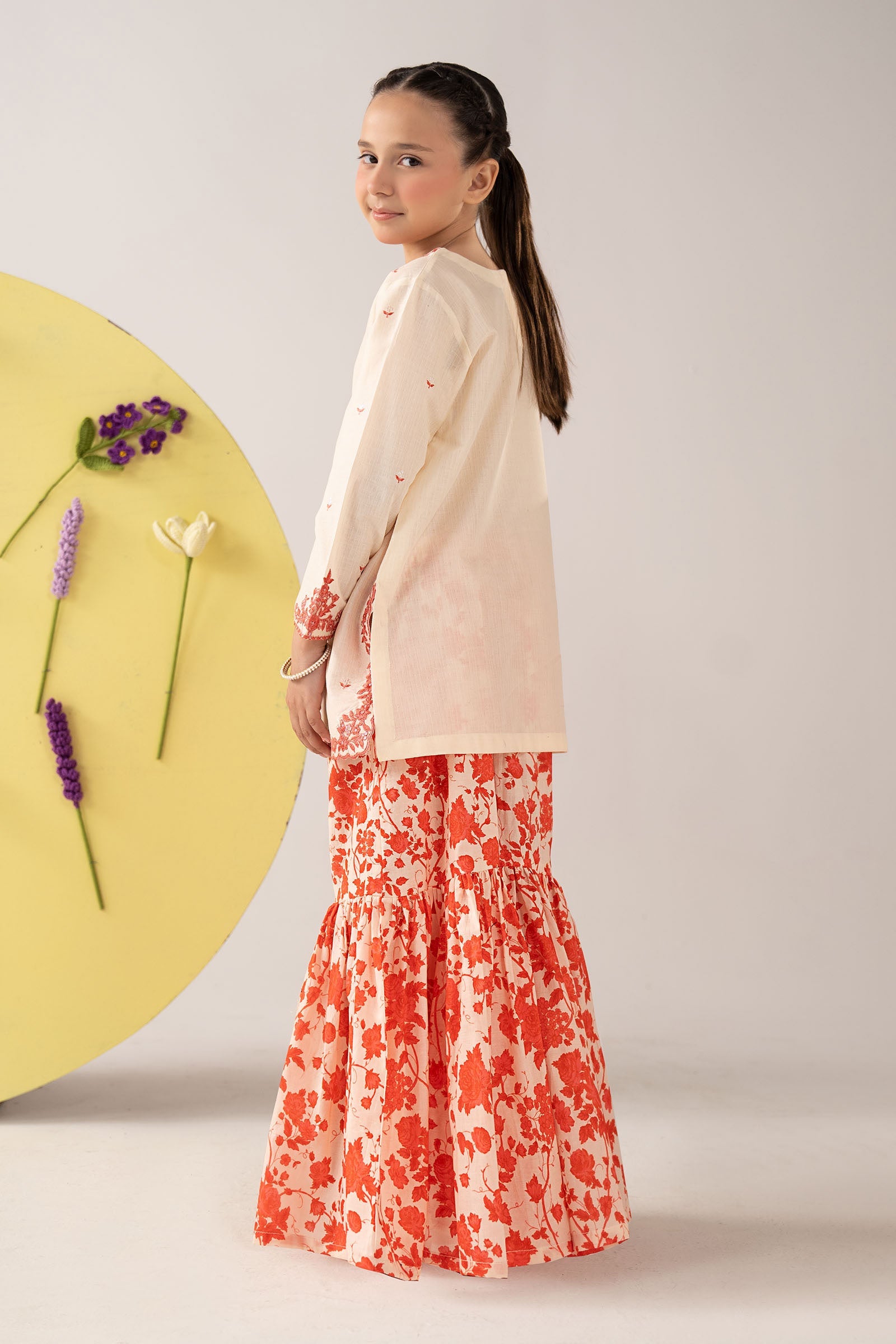 2 Piece Embroidered Dobby Lawn Suit