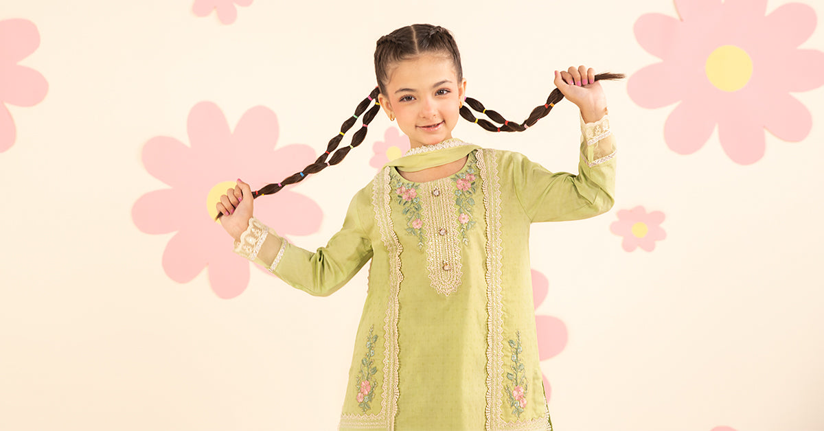 3 Piece Embroidered Dobby Lawn Suit