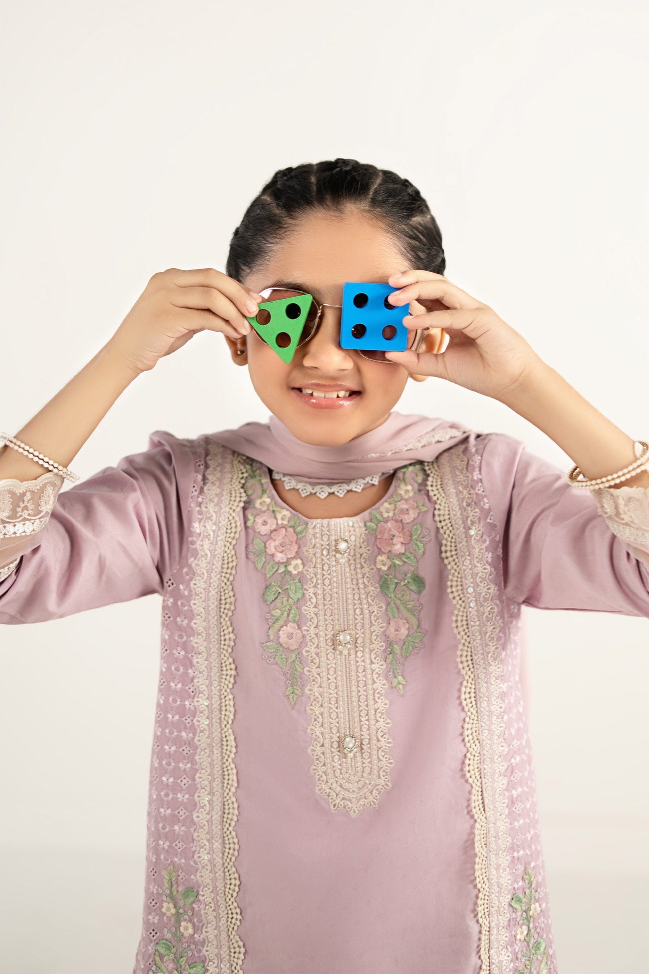 3 Piece Embroidered Dobby Lawn Suit