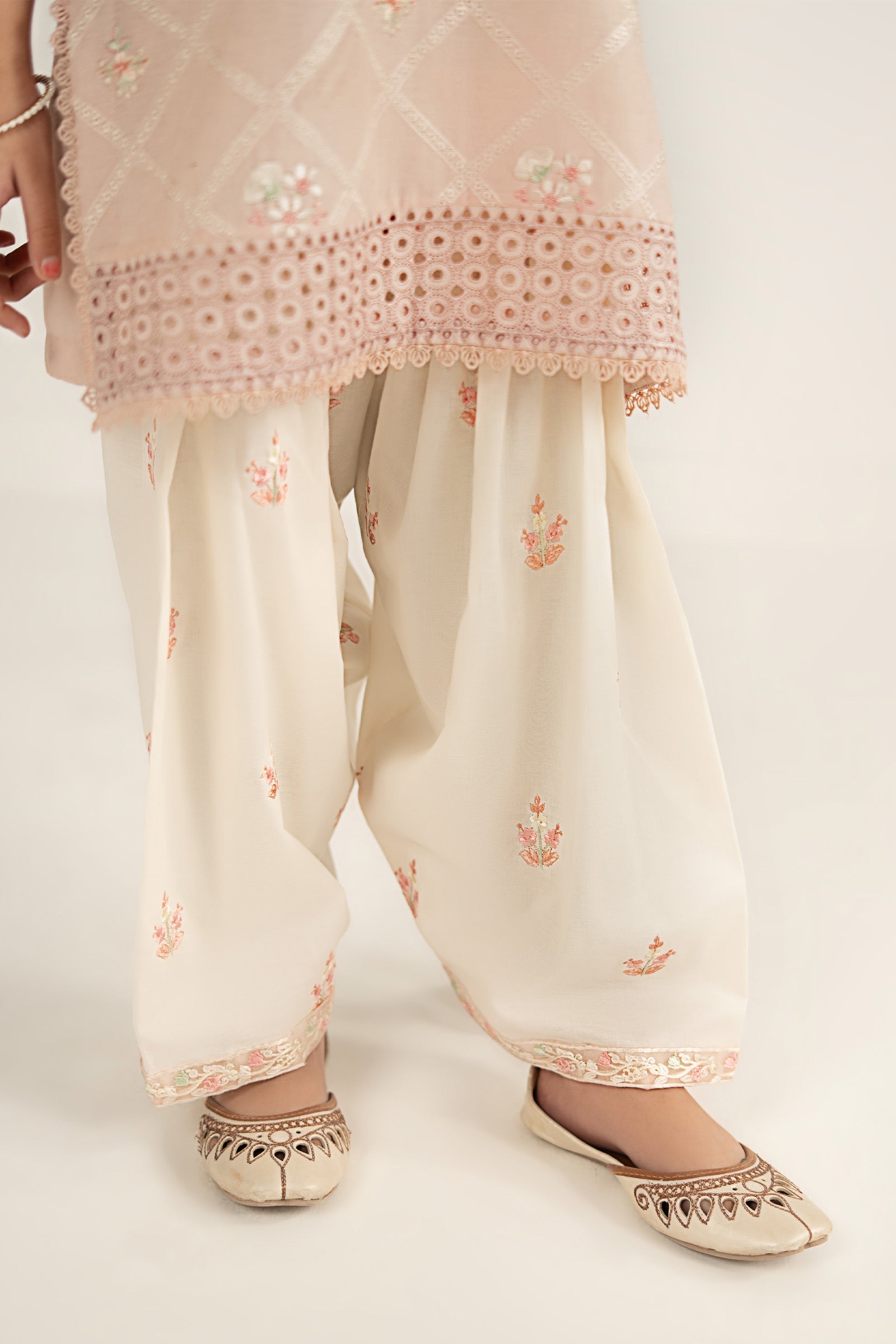 3 Piece Embroidered Dobby Lawn Suit