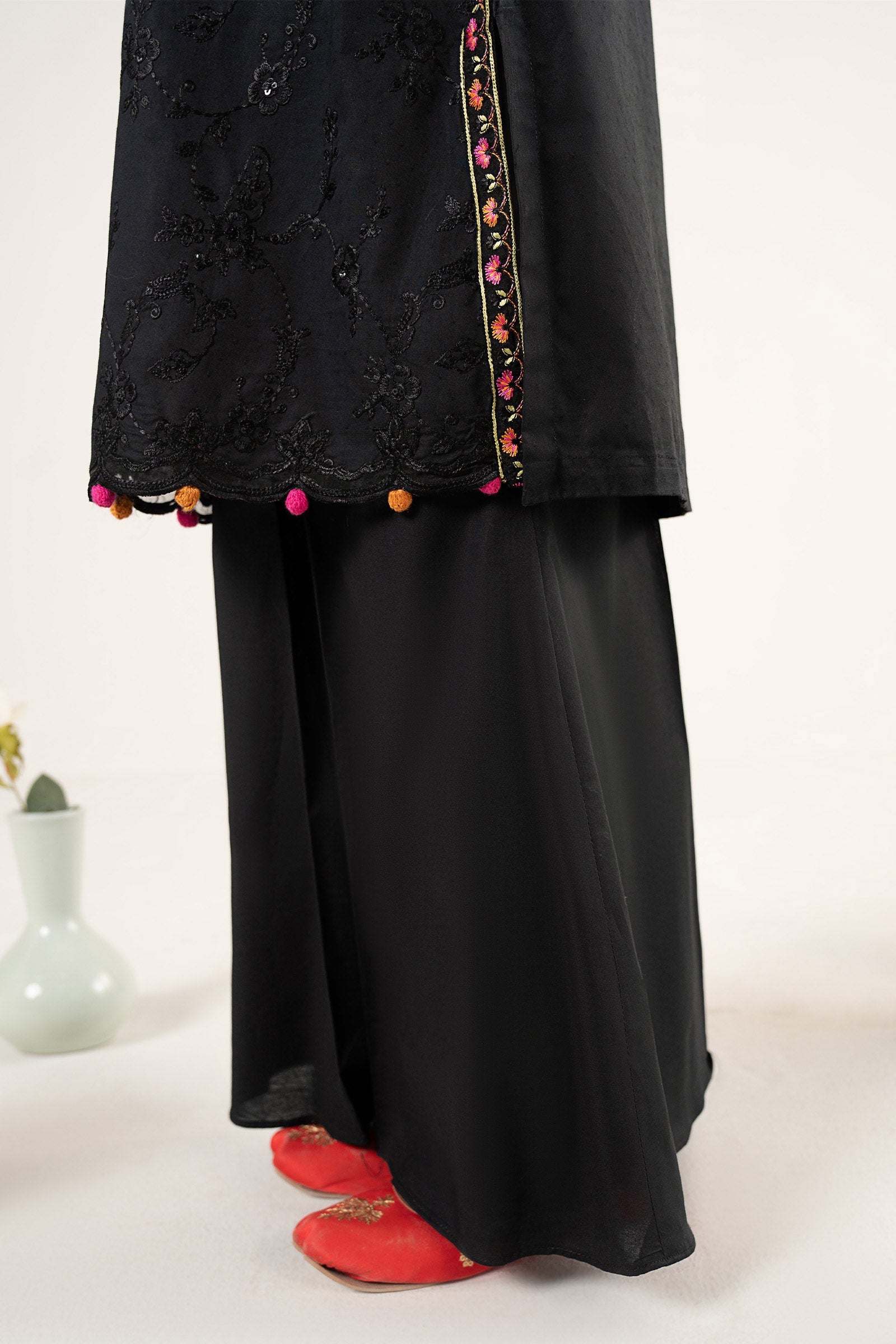3 Piece Embroidered Dobby Lawn Suit