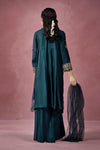 3 Piece Embroidered Linen Suit
