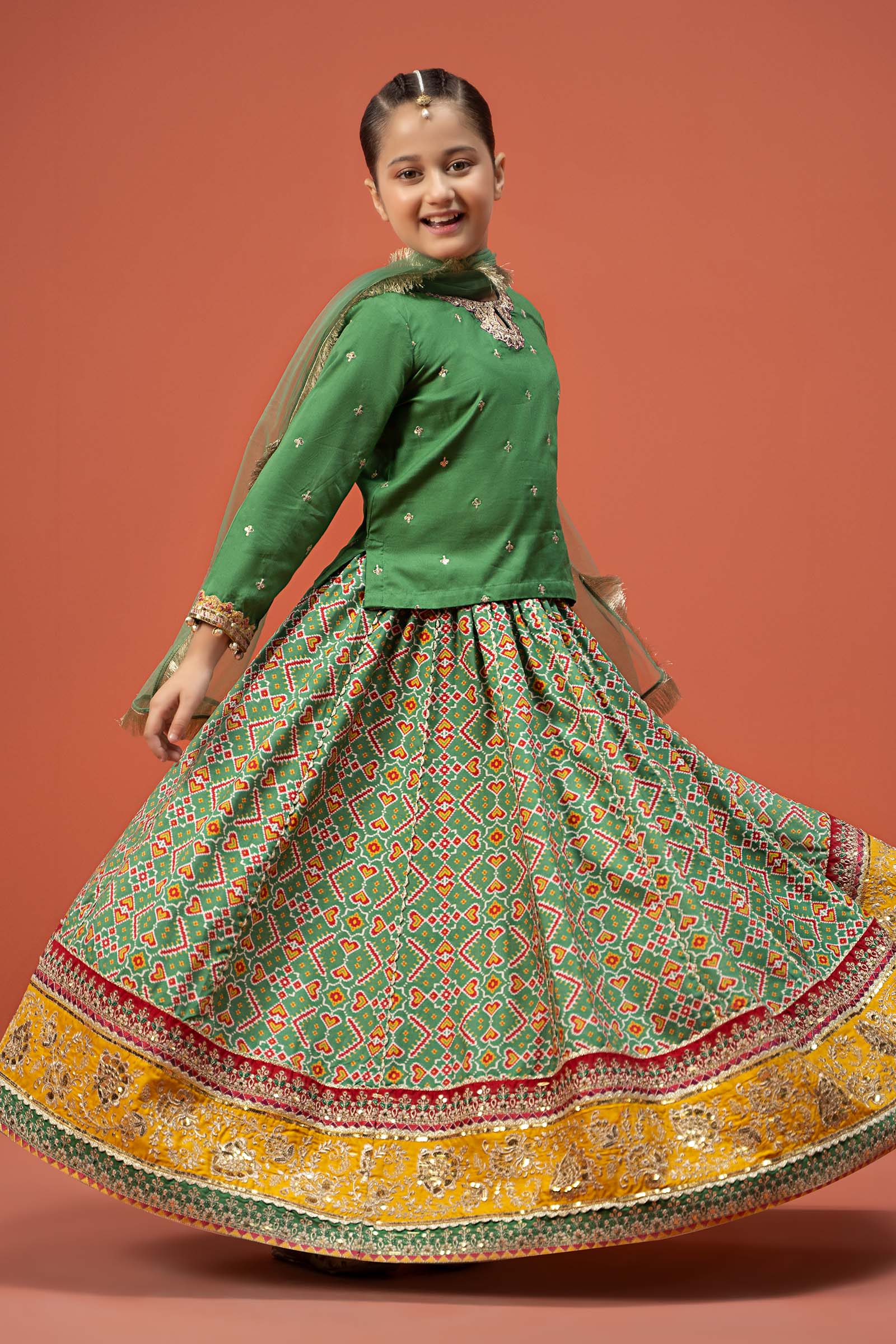 3 Piece Embroidered Linen Suit