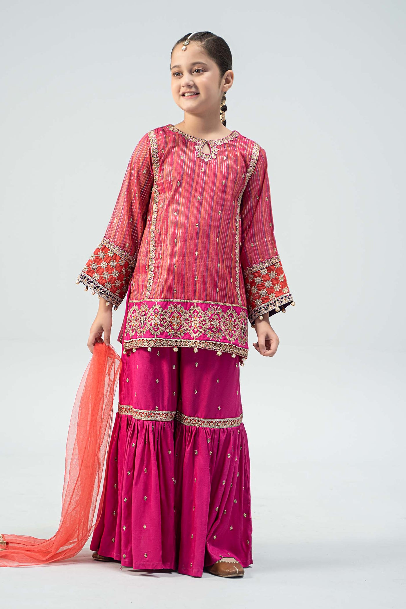 3 Piece Embroidered Suit