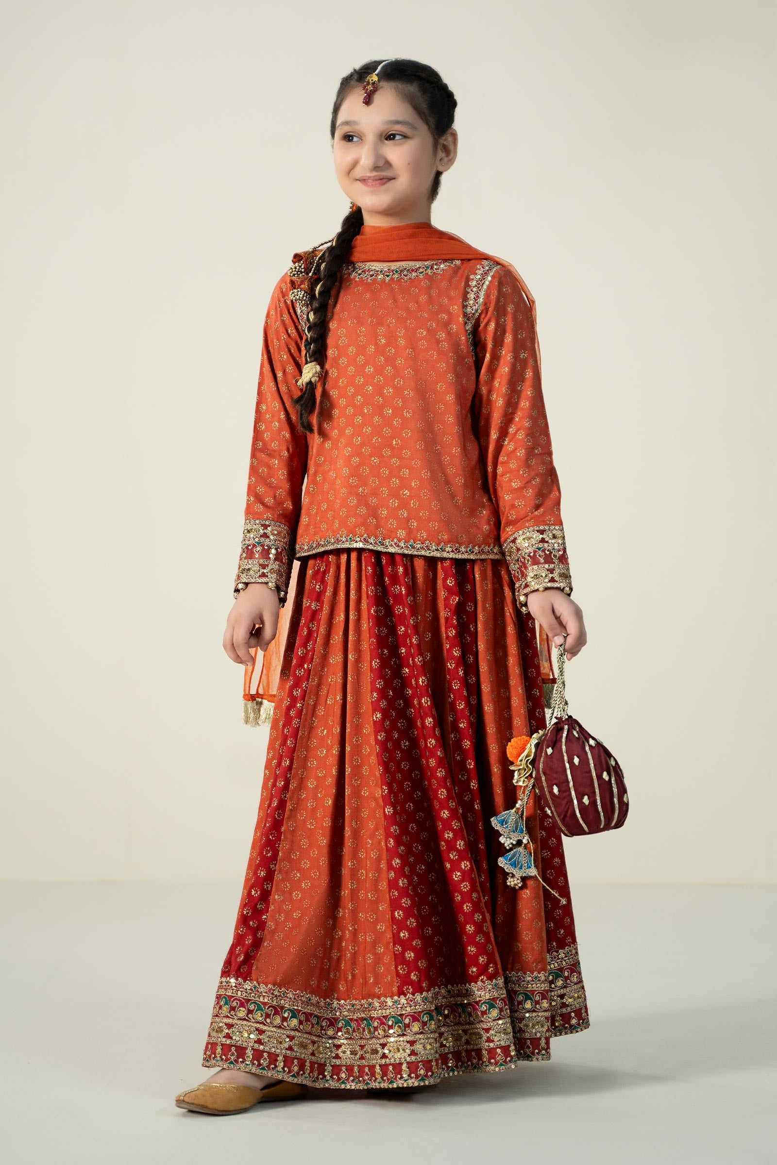3 Piece Printed Linen Suit