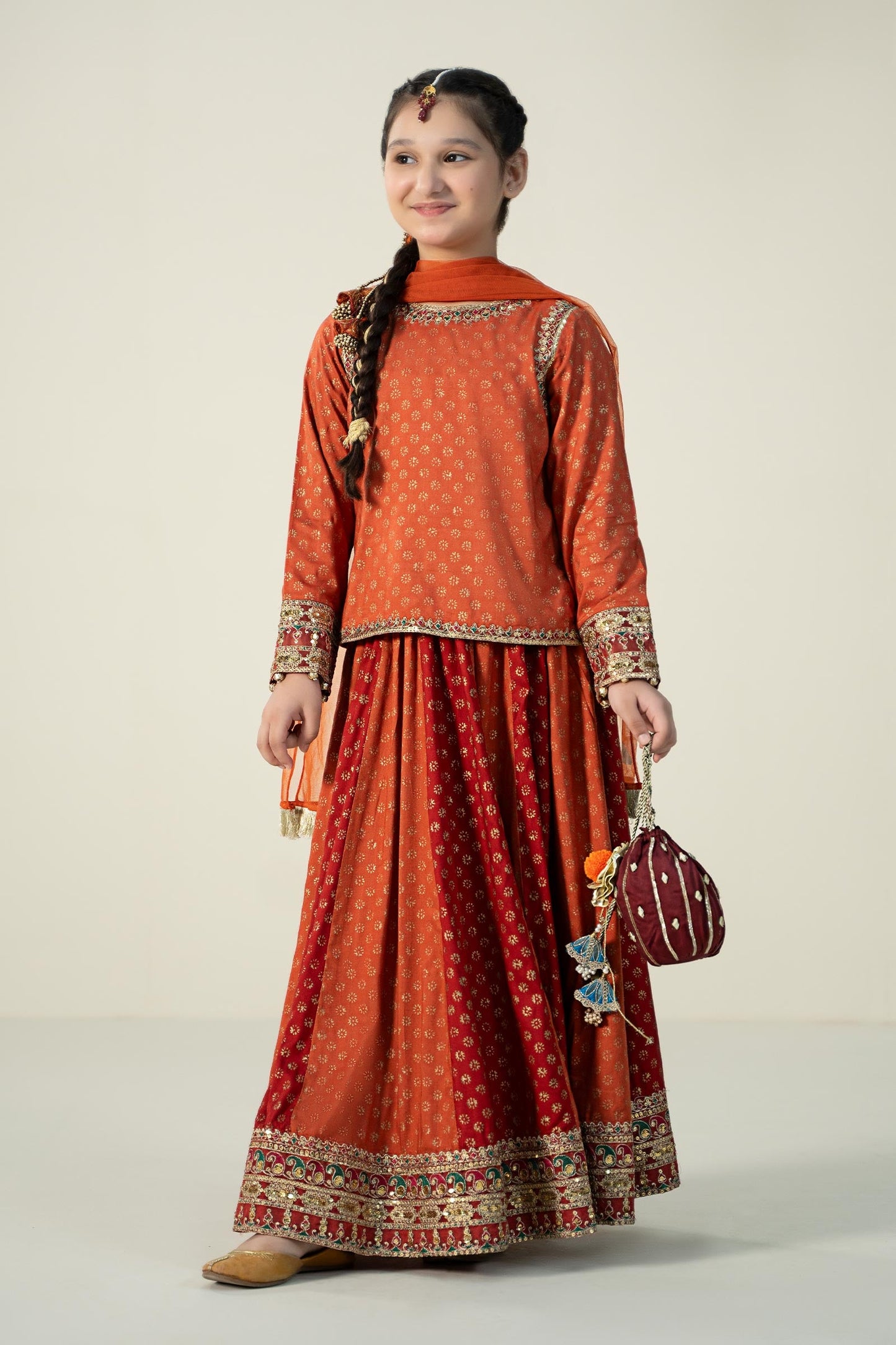 3 Piece Printed Linen Suit