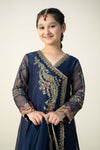 3 Piece Embroidered Paper Cotton Suit