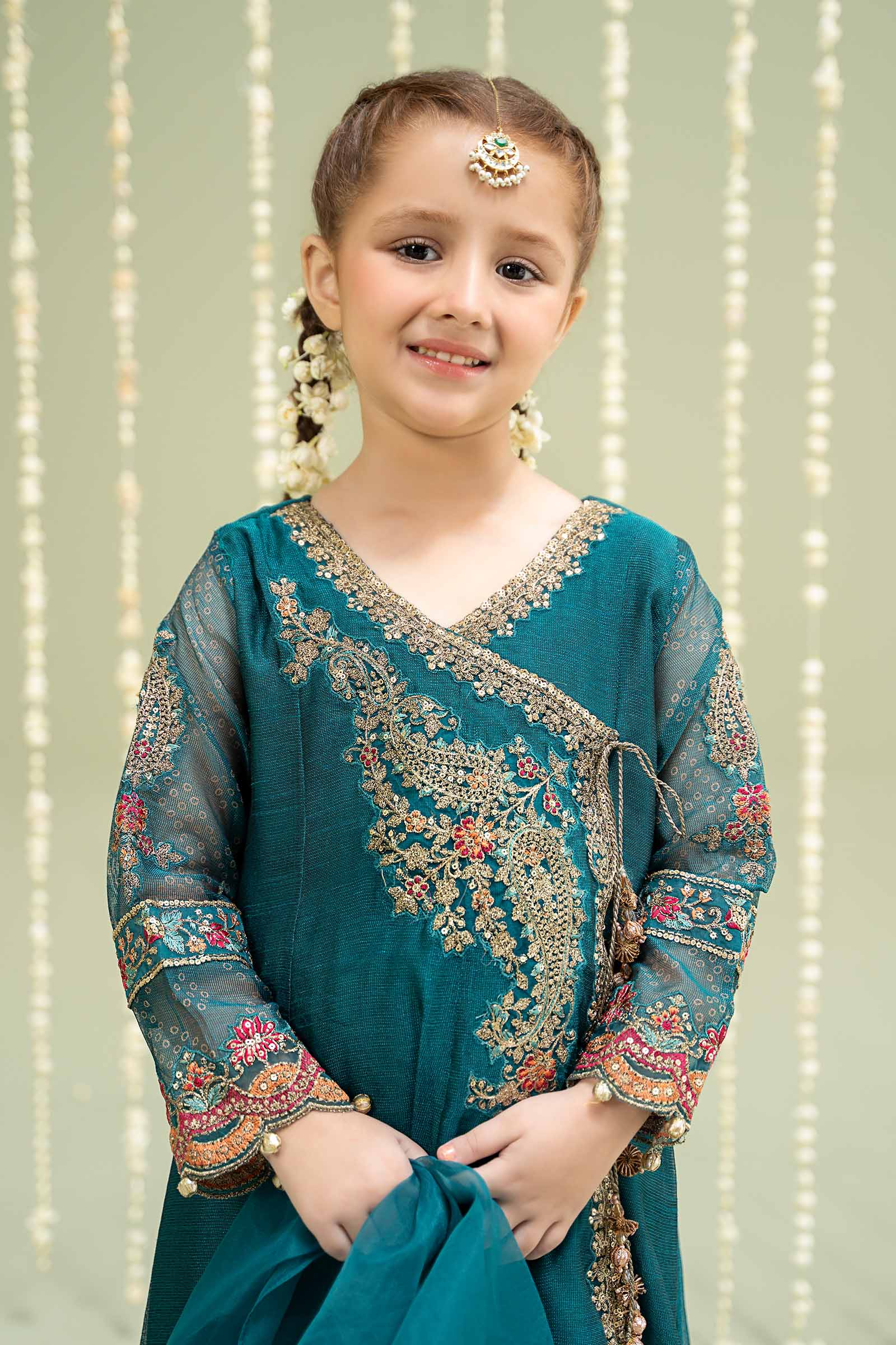 3 Piece Embroidered Paper Cotton Suit
