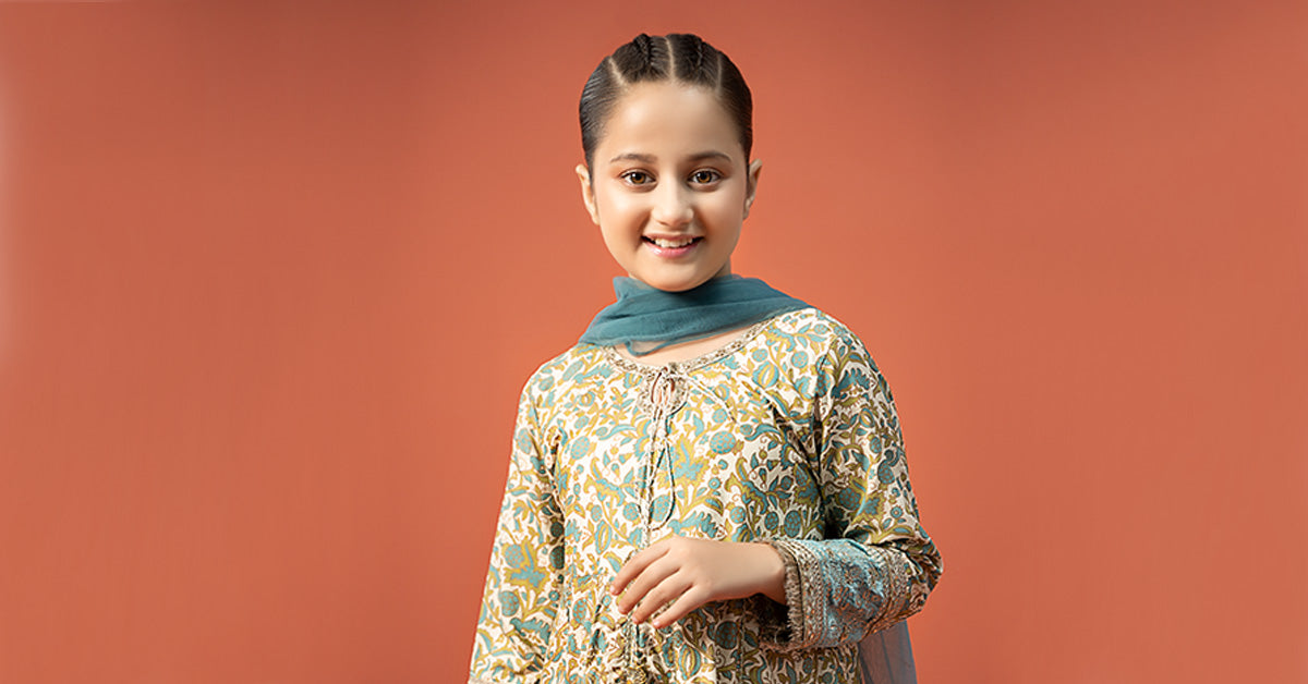 3 Piece Printed Linen Suit