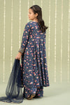 3 Piece Printed Linen Suit