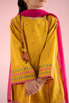 3 Piece Embroidered Jacquard Brochia Suit