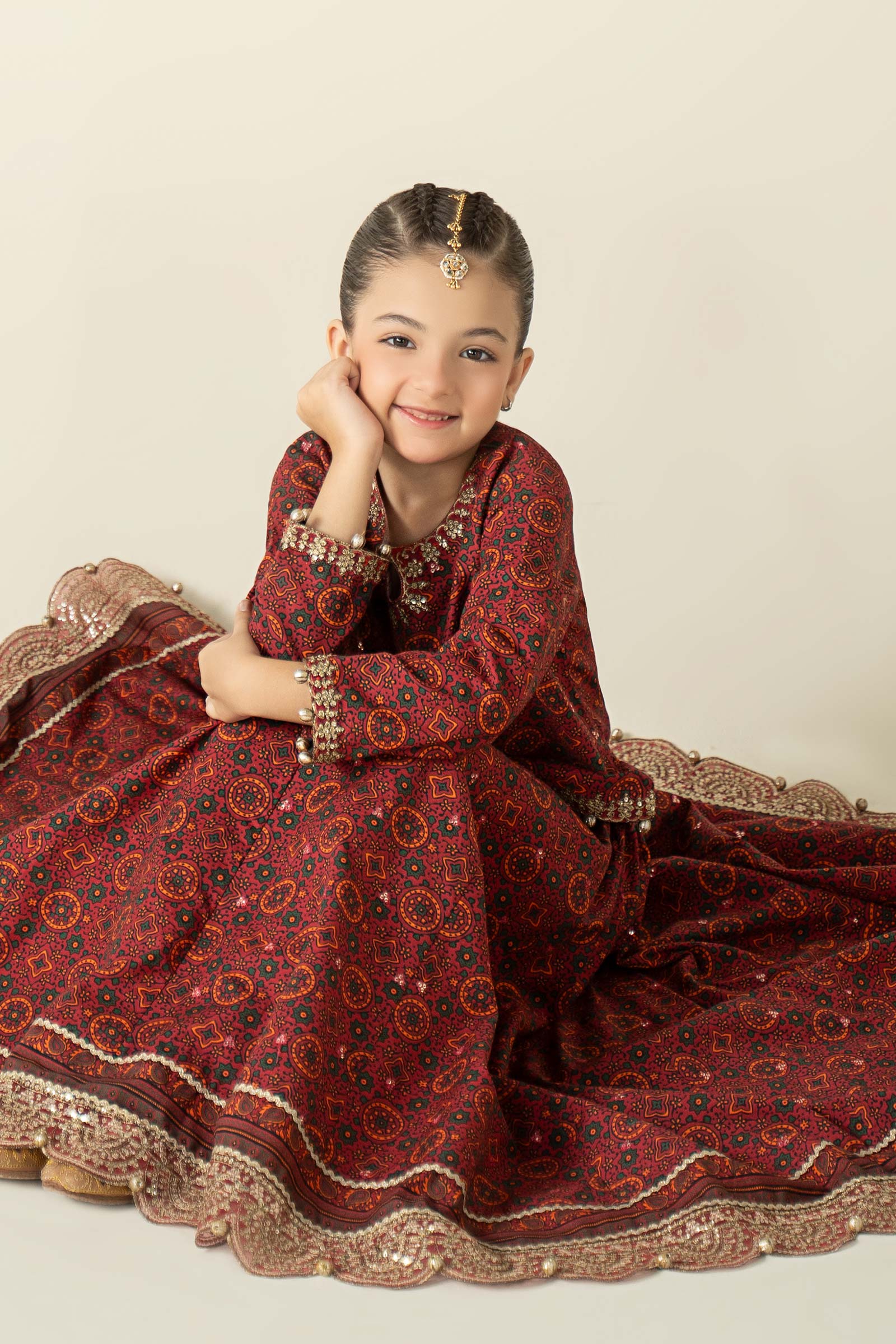 3 Piece Embroidered Slub Khaddar Suit