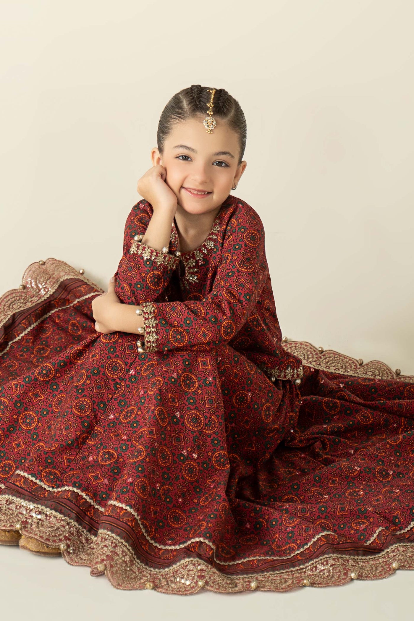 3 Piece Embroidered Slub Khaddar Suit