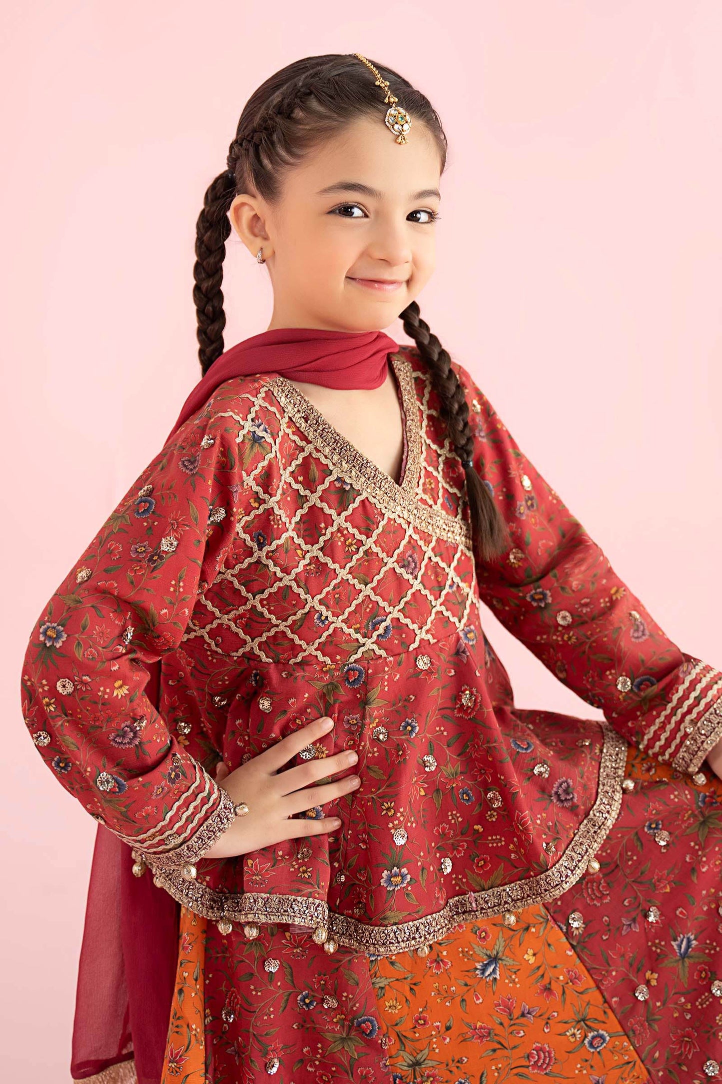3 Piece Embroidered Khaddar Suit