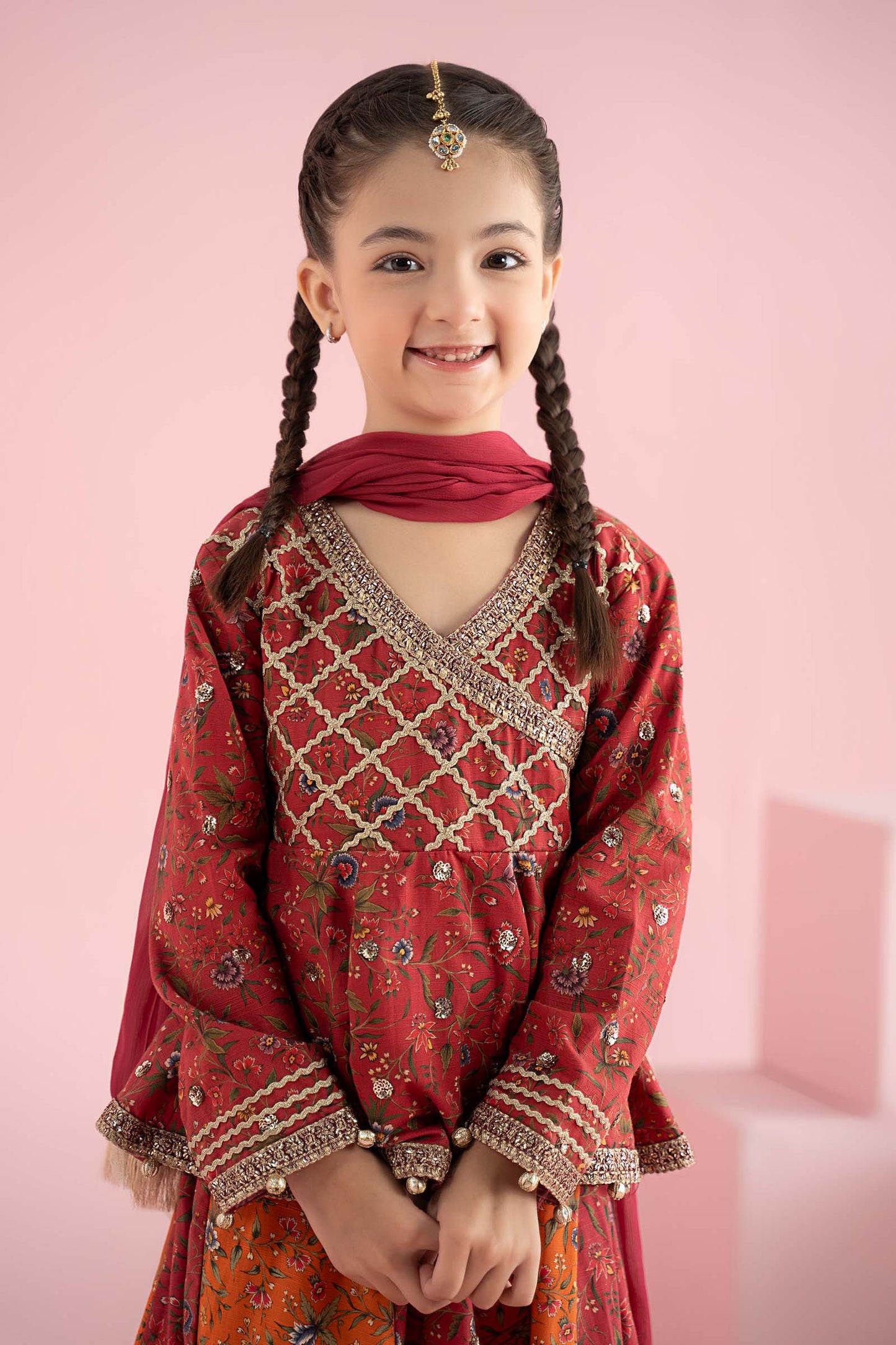 3 Piece Embroidered Khaddar Suit