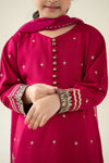 3 Piece Embroidered Linen Suit