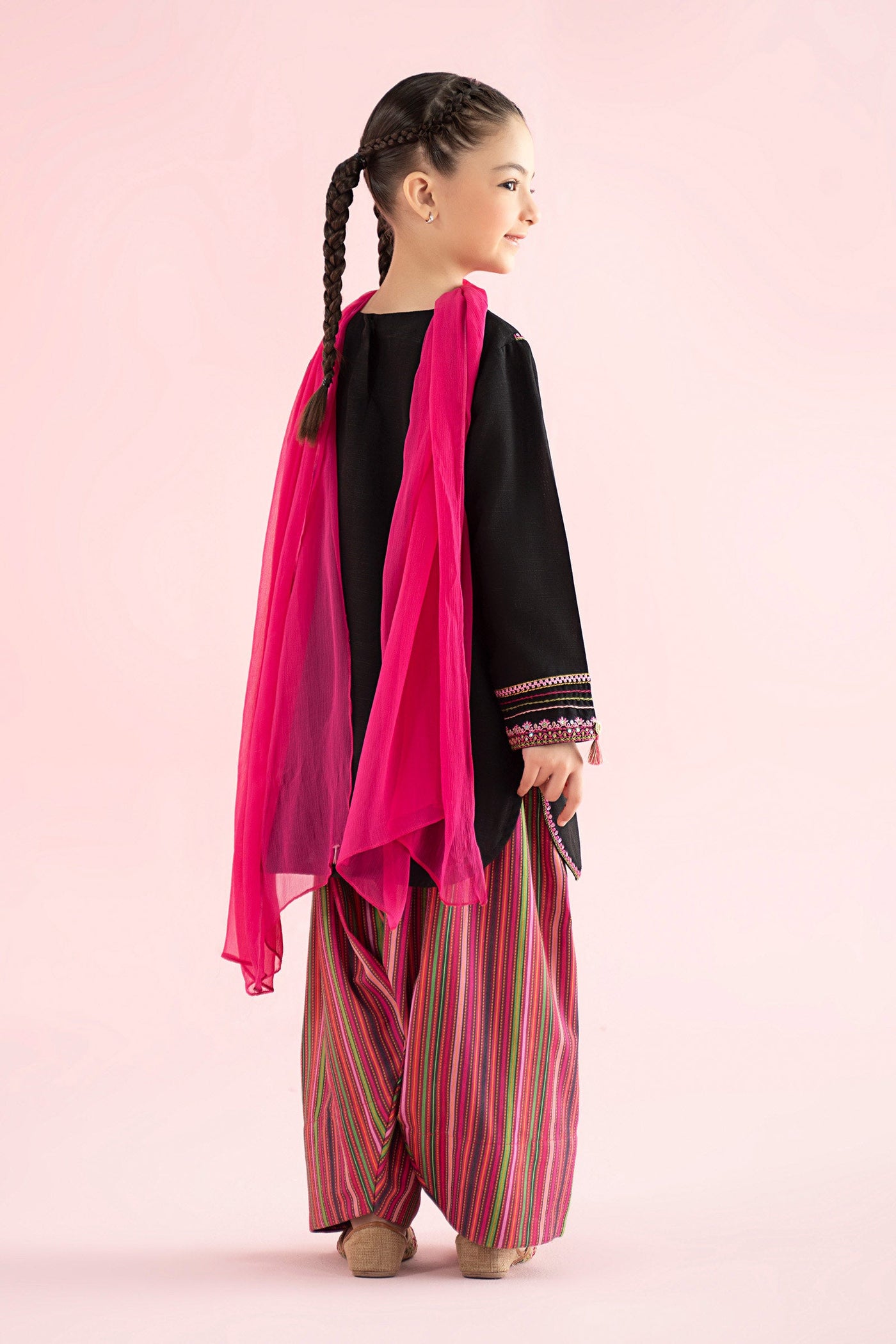 3 Piece Embroidered Slub Khaddar Suit