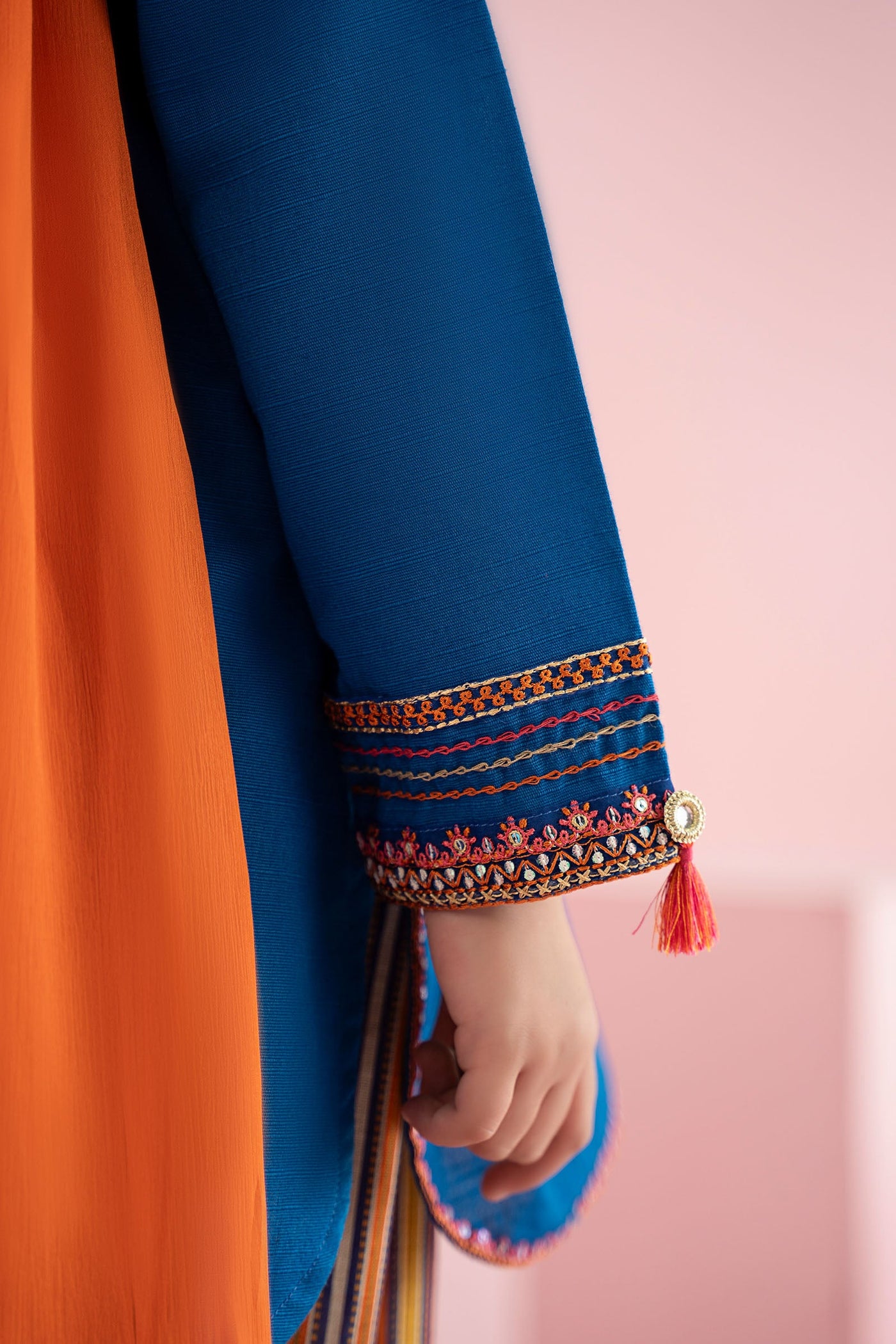 3 Piece Embroidered Slub Khaddar Suit