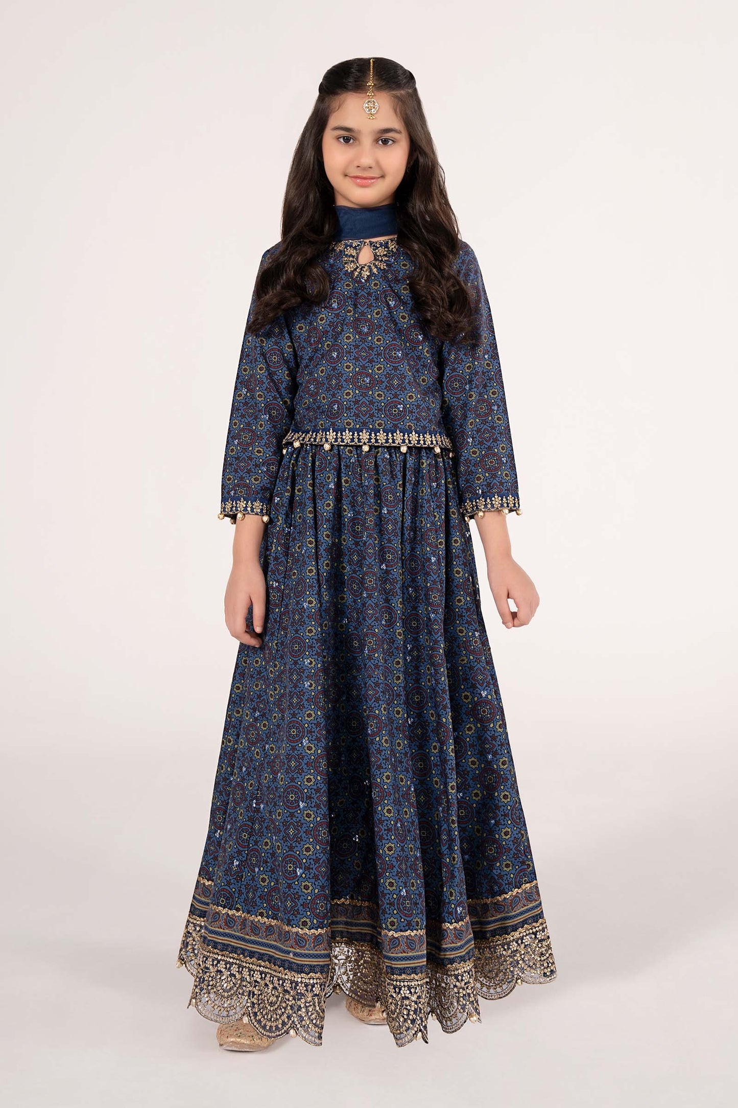 3 Piece Embroidered Slub Khaddar Suit