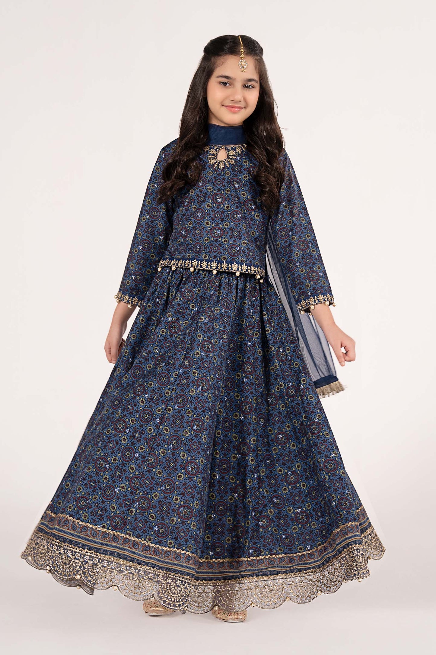 3 Piece Embroidered Slub Khaddar Suit