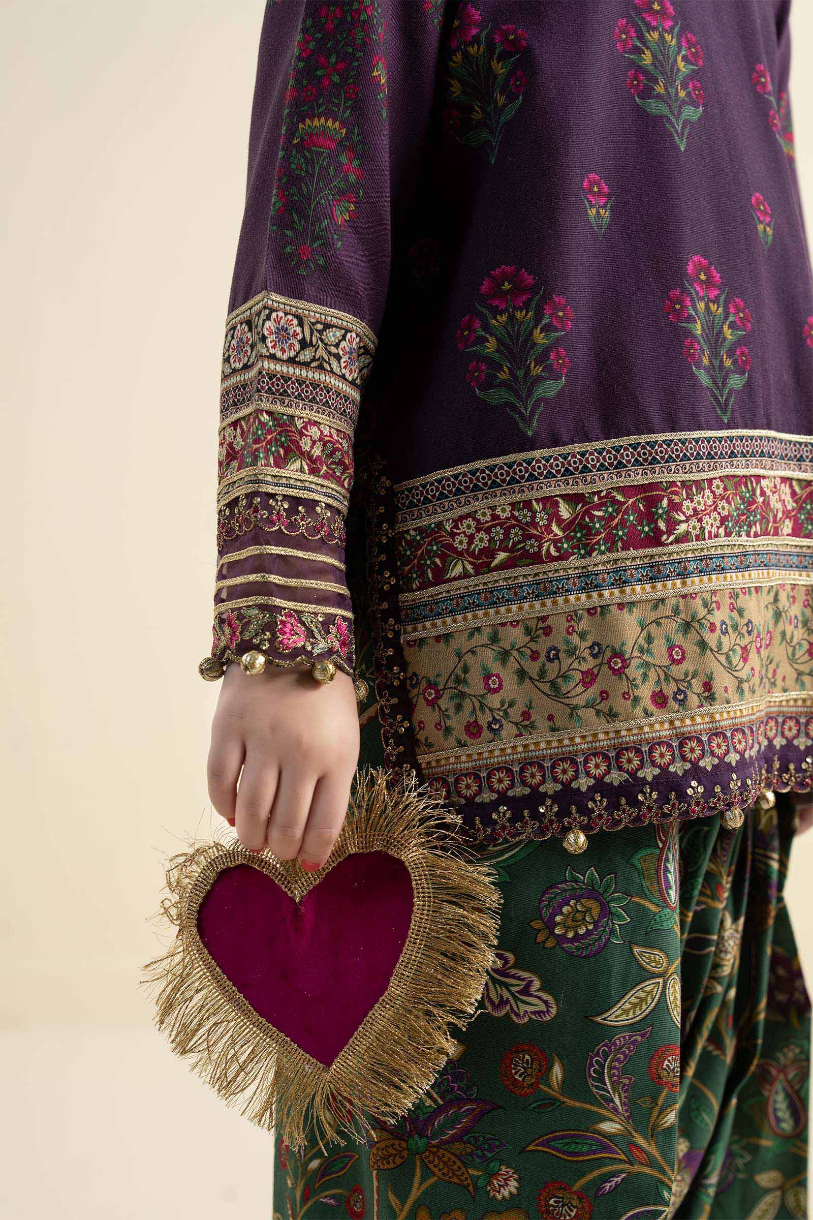3 Piece Embroidered Khaddar Suit