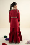 3 Piece Embroidered Silk Suit