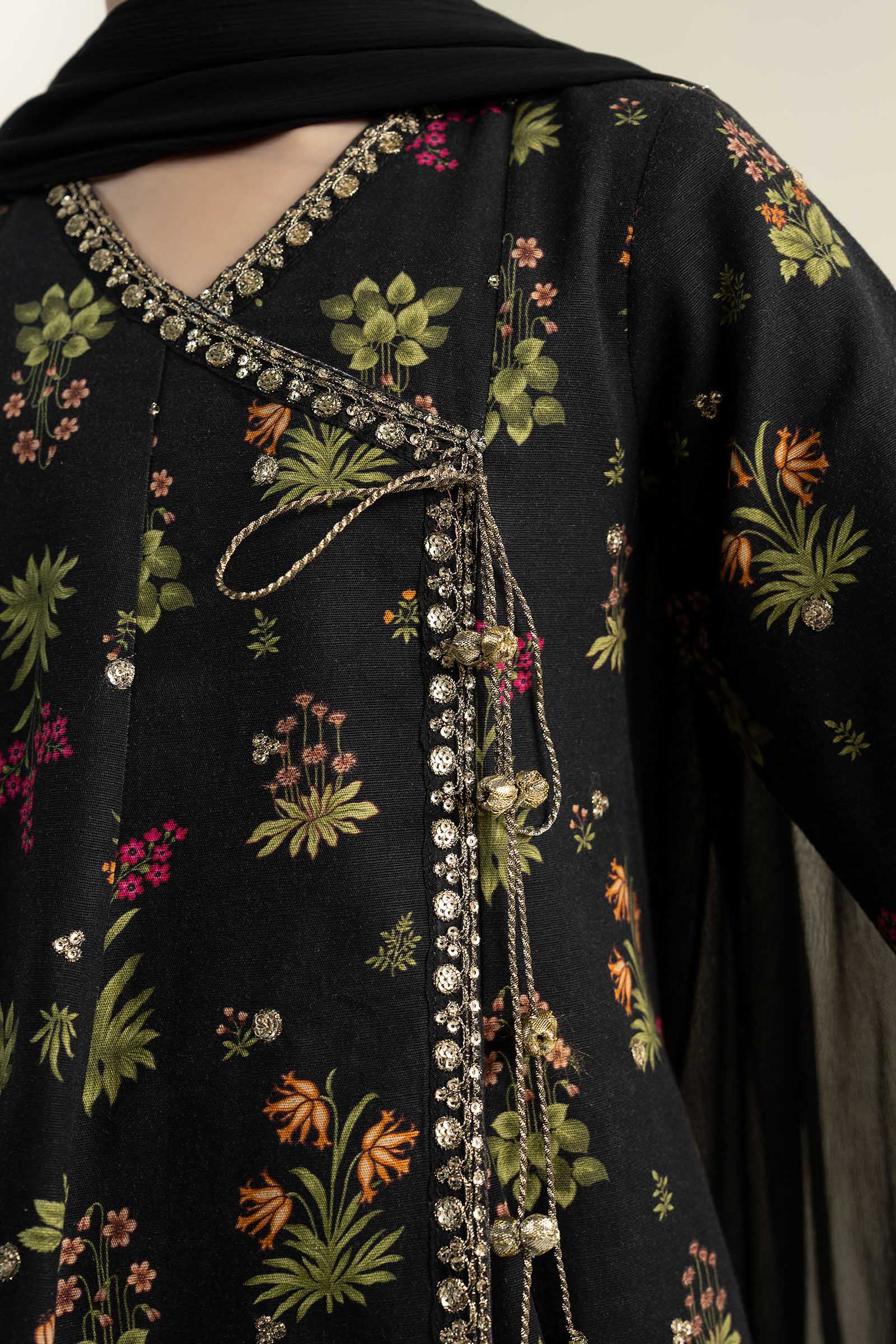 3 Piece Embroidered Khaddar Suit