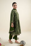 3 Piece Embroidered Raw Silk Suit