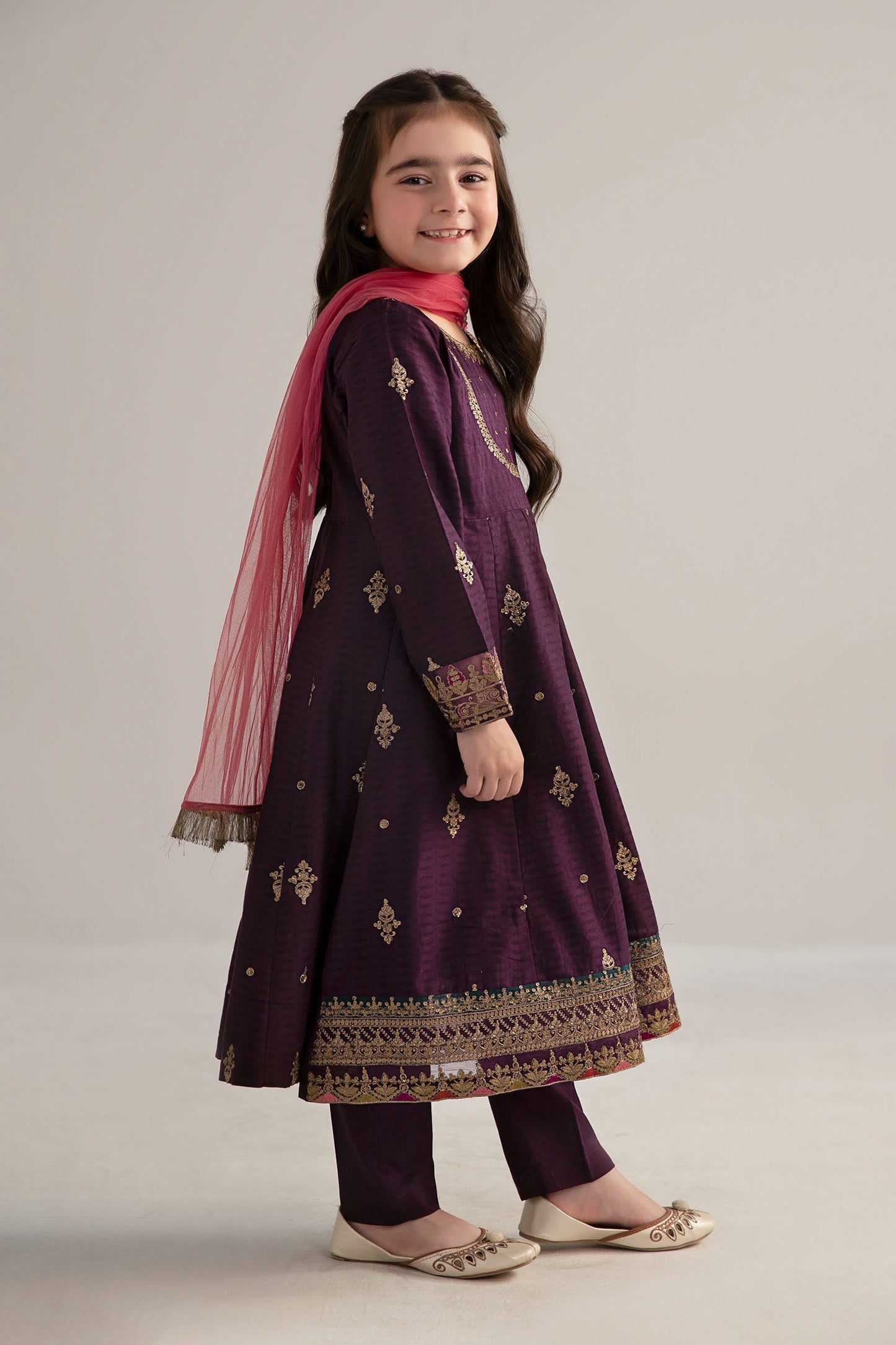 3 Piece Embroidered Dobby Lawn Suit